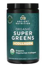 Ancient Nutrition Organic SuperGreens +Collagen Powder - 25 srv  Powder