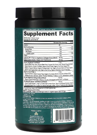 Ancient Nutrition Organic SuperGreens +Collagen Powder - 25 srv  Powder