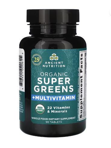 Ancient Nutrition Organic SuperGreens +Multivitamin Tablet - 90ct  Tablets