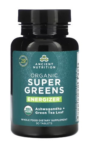 Ancient Nutrition Organic SuperGreens Energizer Tablet  - 90ct  Tablets