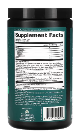 Ancient Nutrition Organic SuperGreens - Watermelon - 25 srv Powder