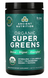 Ancient Nutrition Organic SuperGreens - 25 srv Powder