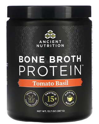 Ancient Nutrition Bone Broth Protein - Tomato Basil - 15 srv  Powder