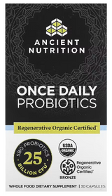 Ancient Nutrition ROC - Daily Probiotics 25B - Once Daily - 30ct  Capsules