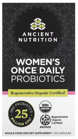 Ancient Nutrition ROC - Women’s Probiotics 25B - Once Daily - 30ct  Capsules