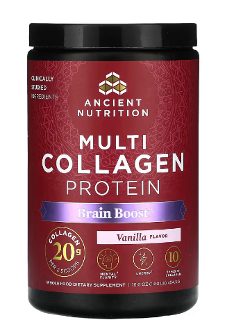 Ancient Nutrition Multi Collagen Protein Brain Boost Powder - 45 srv  Powder