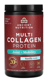 Ancient Nutrition Multi Collagen Protein - Joint & Mobility - Vanilla - 20 srv Powder