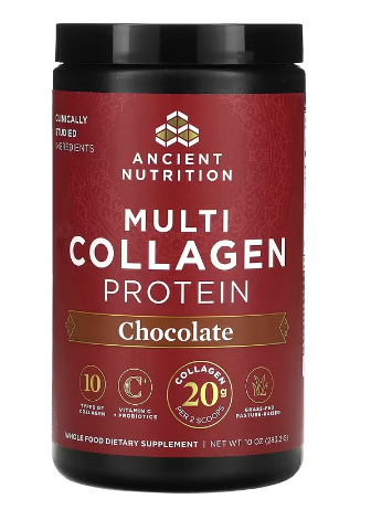 Ancient Nutrition Multi Collagen Protein - Chocolate - 24 srv Powder