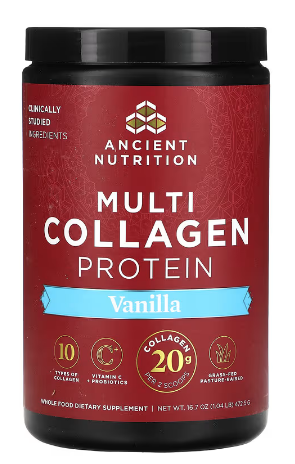 Ancient Nutrition Multi Collagen Protein - Vanilla - 45 srv Powder