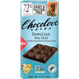 CHOCOLOVE 72% Dark Choc,Hawaiian Sea Salt 3 OZ