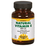 Country Life VITAMIN E 400IU 60 Softgel