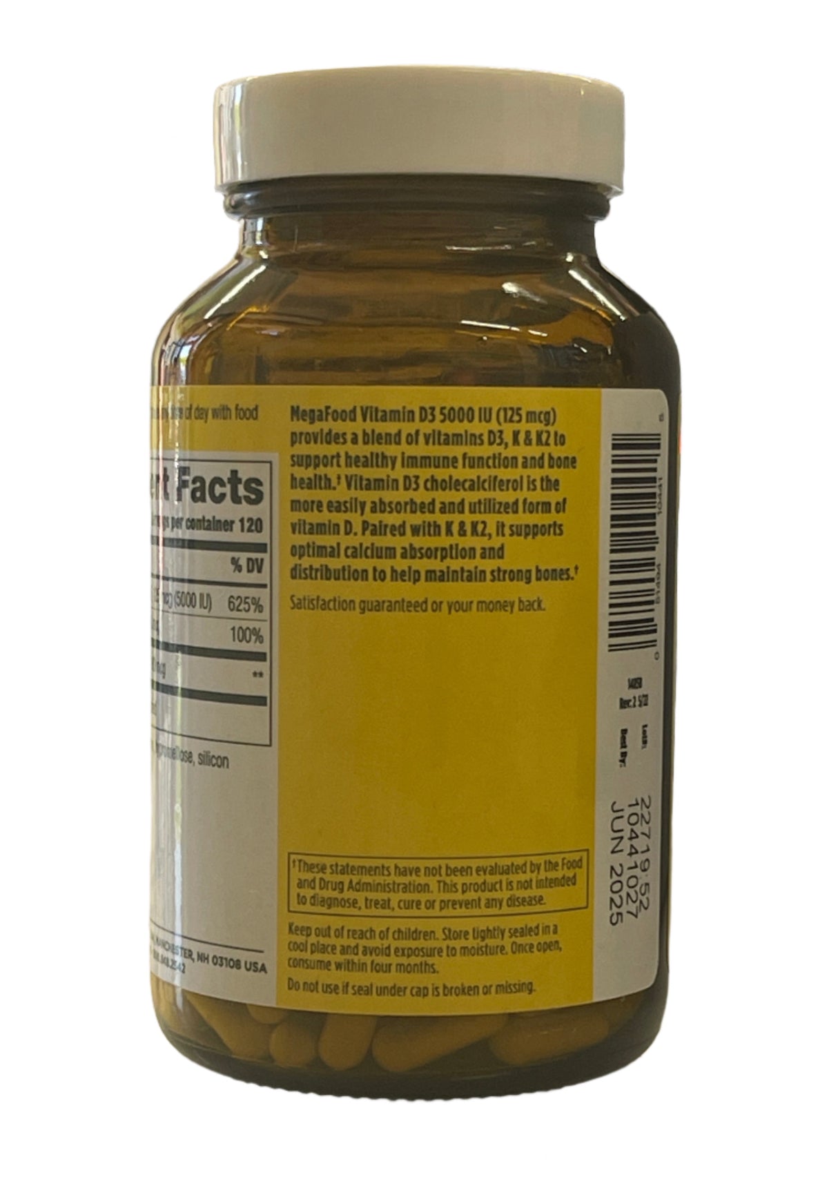 Vitamin D3 5000 IU (125 mcg) With K+K2