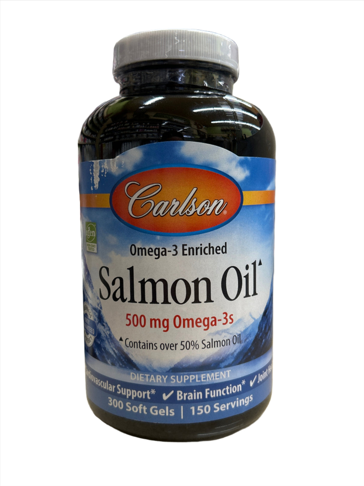 Omega-3 Enriched Salmon Oil 500 mg 50 Soft Gels