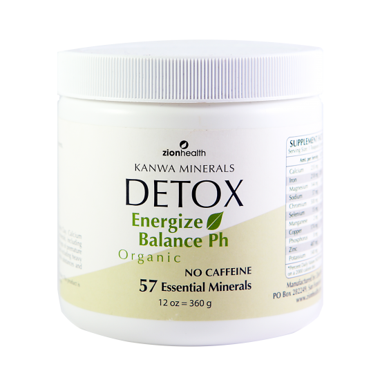 Zion Health Energy Minerals - Detox Powder 12 oz