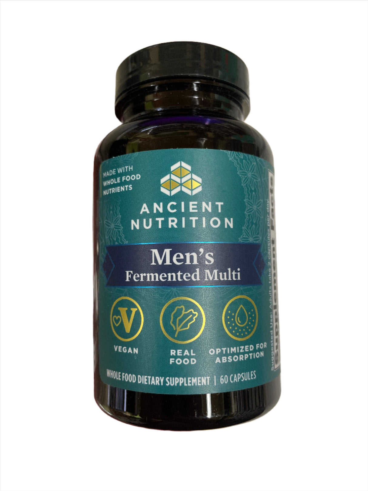 Ancient Nutrition Men's Fermented Multivitamin Vegan 60 Cap