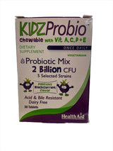 HealthAid KIDZProbio Chewable with Vit A, C, D + E 30 tablets