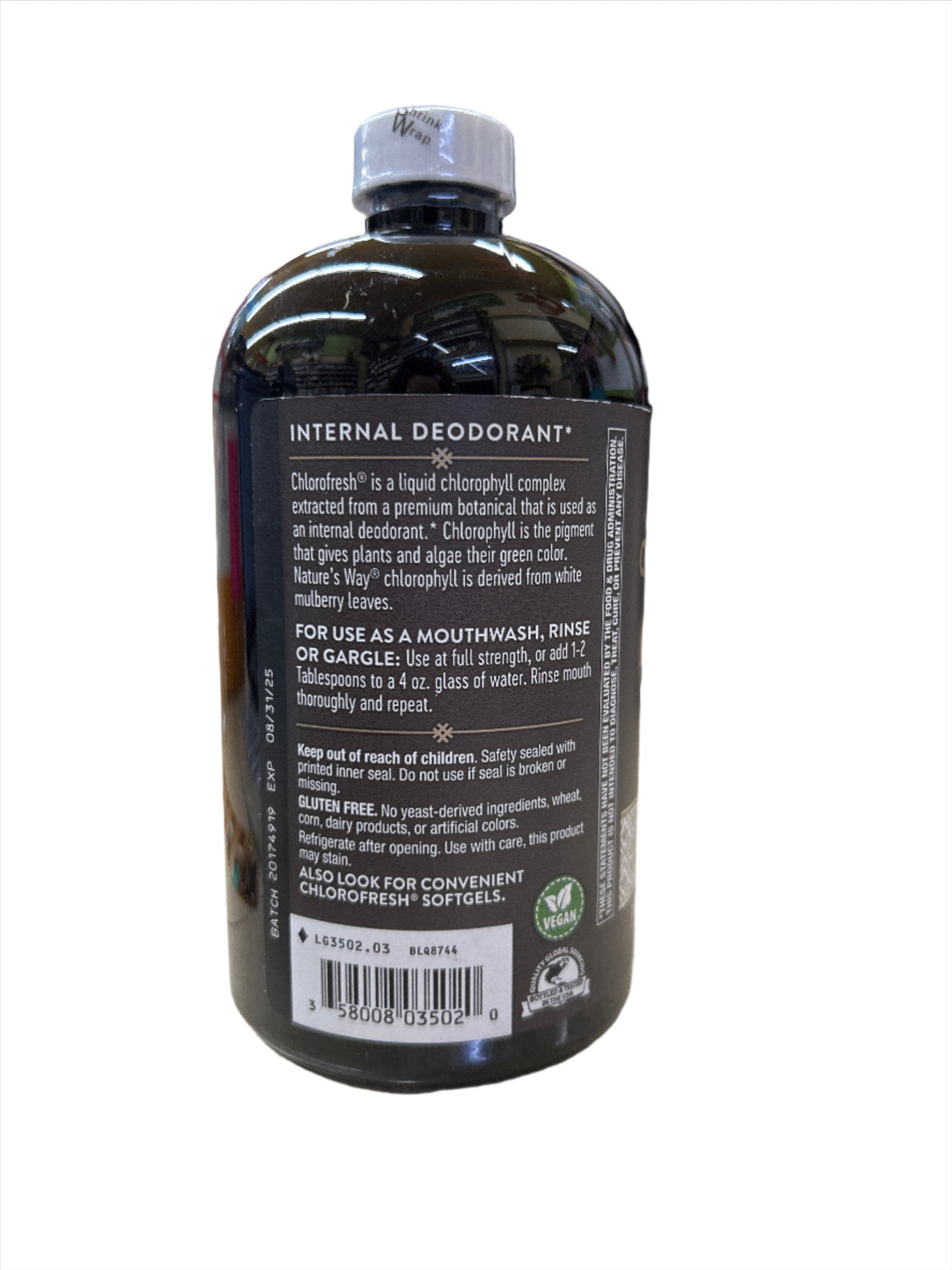 Chlorofresh Liquid Chlorophyll Unflavored 16 fl oz