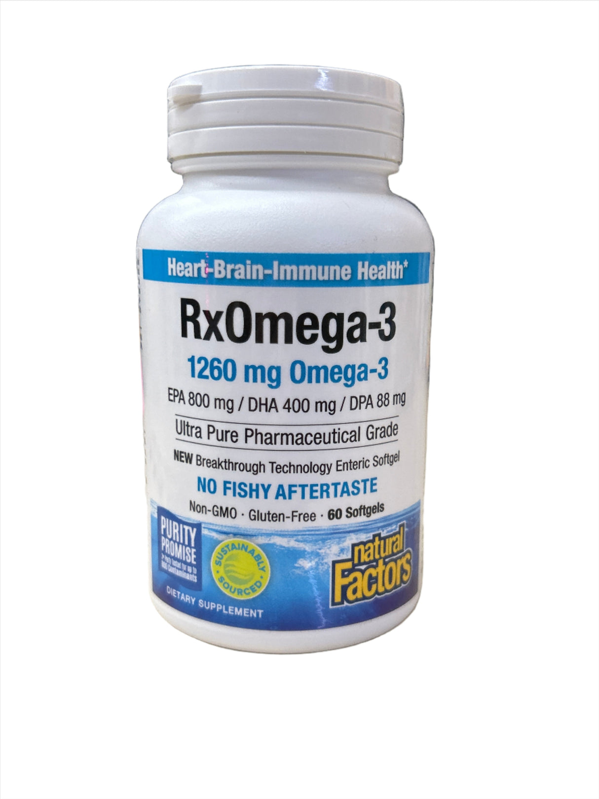 RxOmega-3 1260 mg 60 Soft Gels