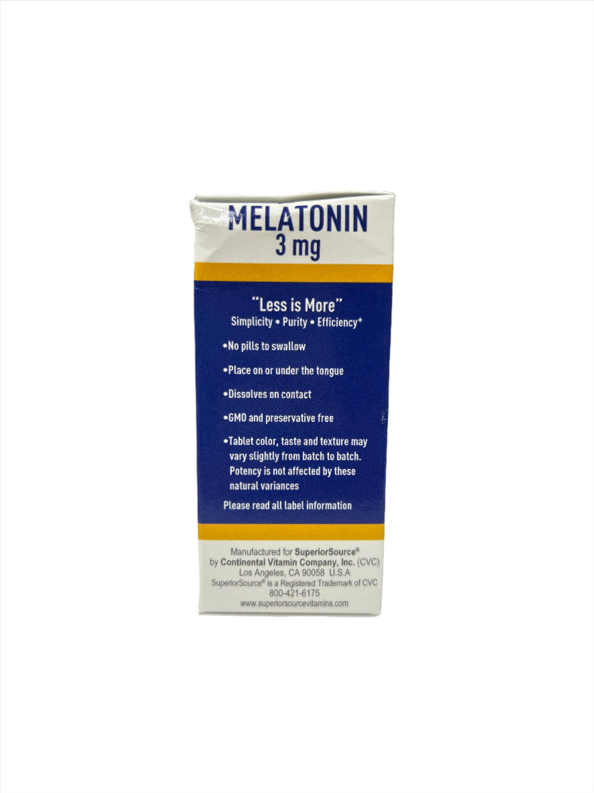 Melatonin 3 mg 60 Microlingual Tablets