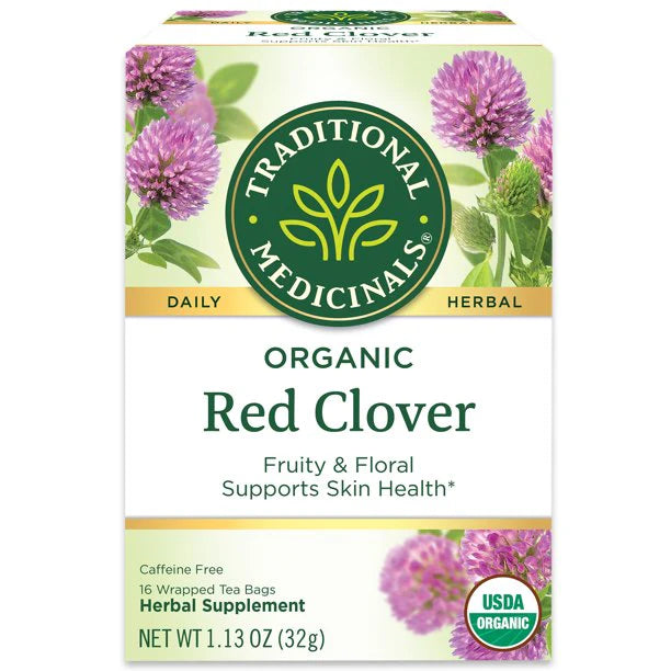 TRADITIONAL MEDICINALS TEAS Organic Tea Red Clover 16 BAG