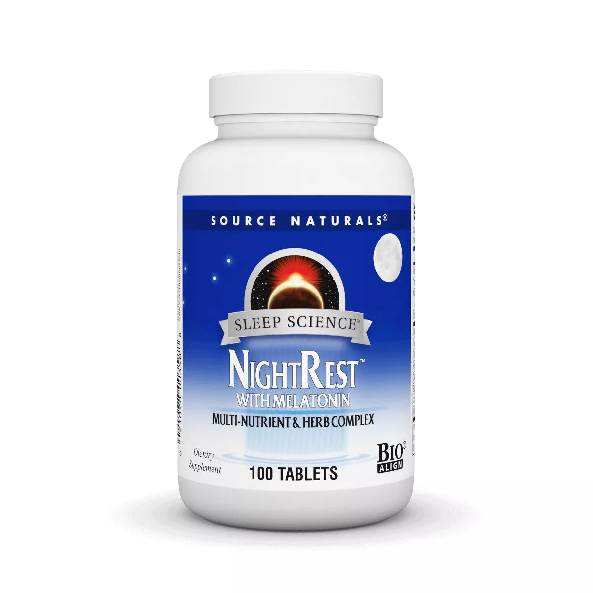 SOURCE NATURALS SLEEP SCIENCE NIGHT REST W/MELATONIN 100T