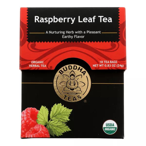 BUDDHA TEAS Organic Raspberry Leaf Tea 18 BAG