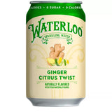 WATERLOO Sparkling Water Ginger Citrus 3/8/12 OZ