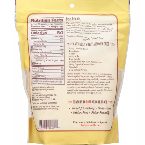 BOB`S RED MILL Blanched Almond Flour 16 OZ