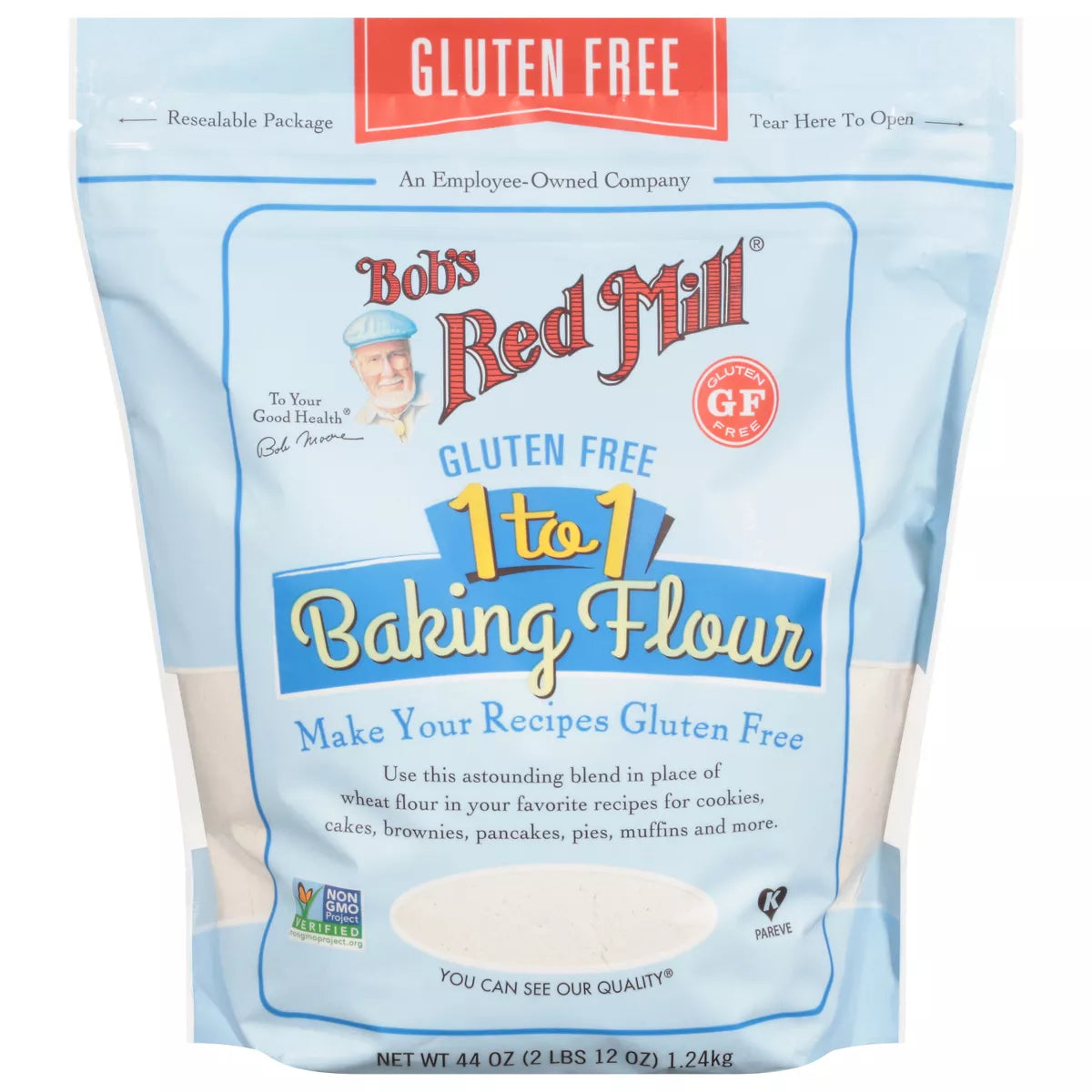 BOB`S RED MILL Baking Flour, 1-to-1 44 OZ