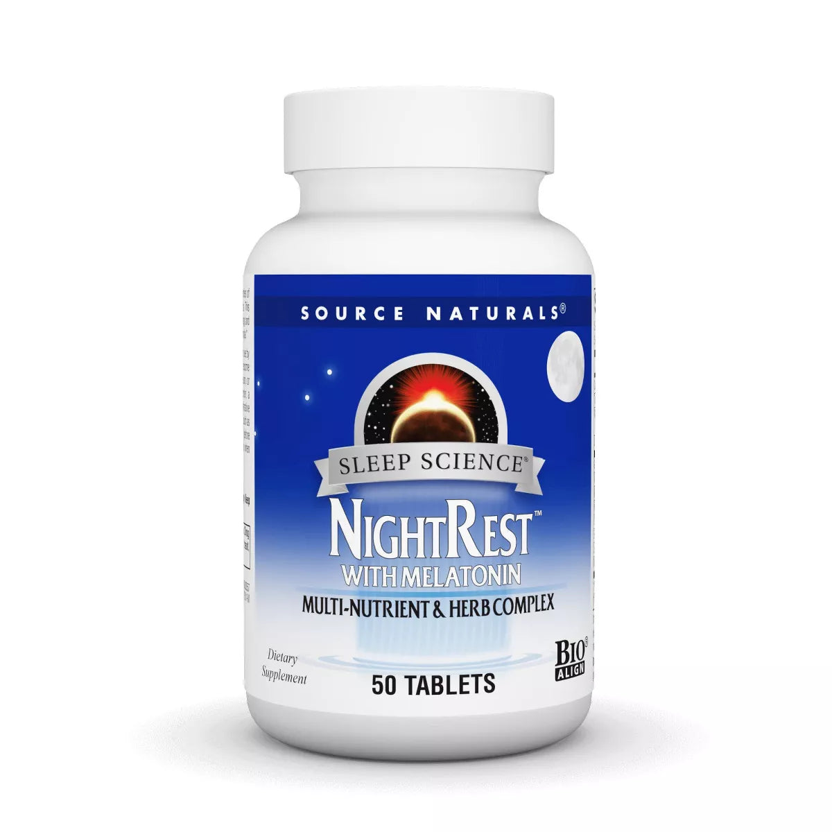 SOURCE NATURALS SLEEP SCIENCE NIGHT REST W/MELATONIN 50T