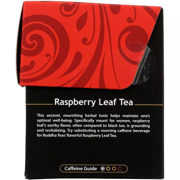 BUDDHA TEAS Organic Raspberry Leaf Tea 18 BAG