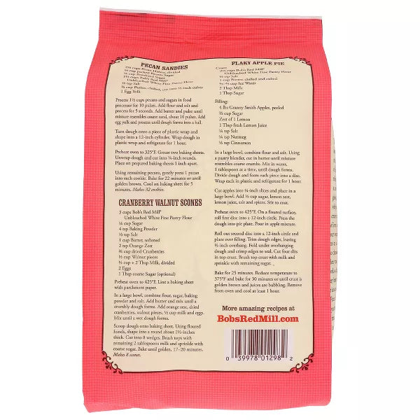 BOB`S RED MILL Fine Unbl White Pastry Flour 5 LB