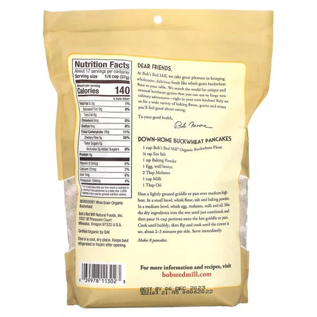 BOB`S RED MILL Flour, Buckwheat 22 OZ