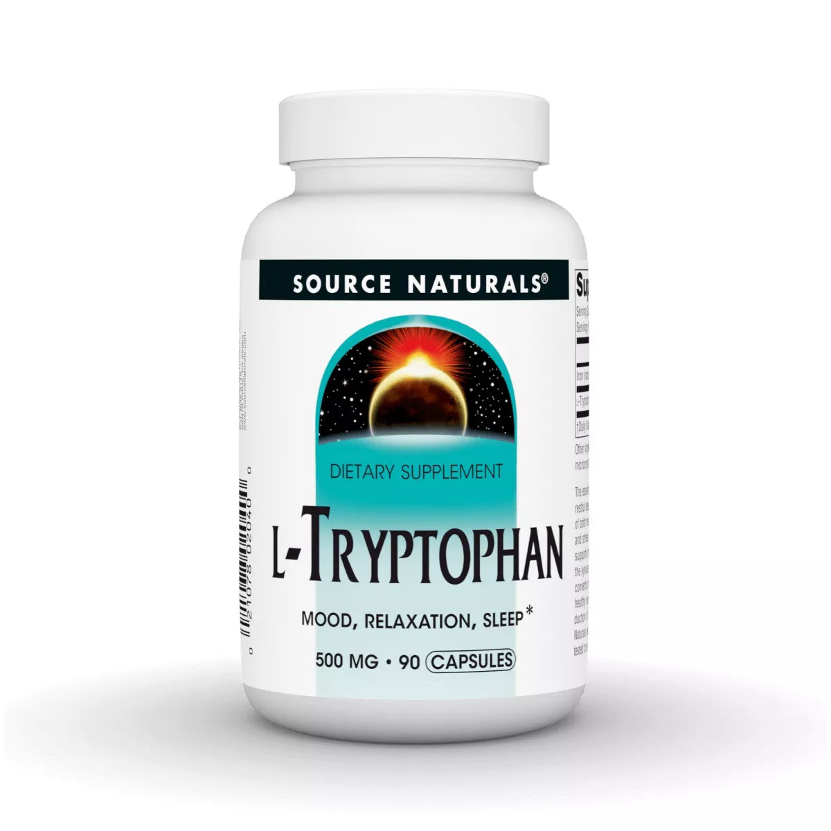 SOURCE NATURALS L-TRYPTOPHAN 500MG CAPS 90C