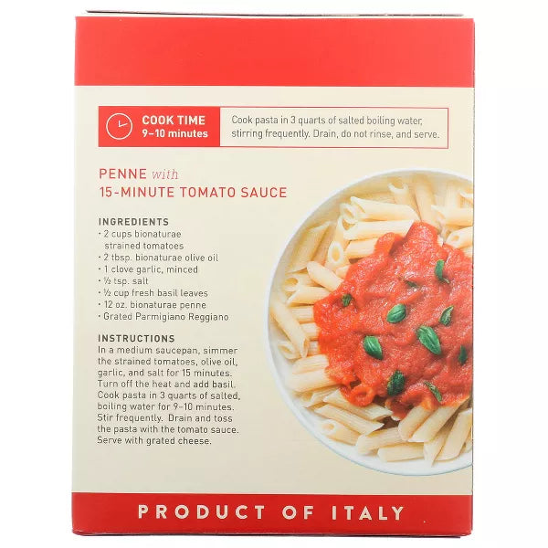 BIONATURAE Penne Rigate,Rice & Lentil 12/12 OZ