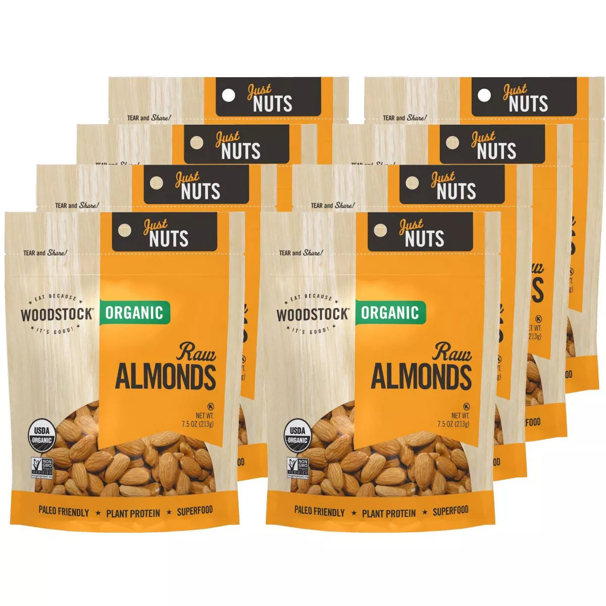 WOODSTOCK Almonds 7.5 OZ