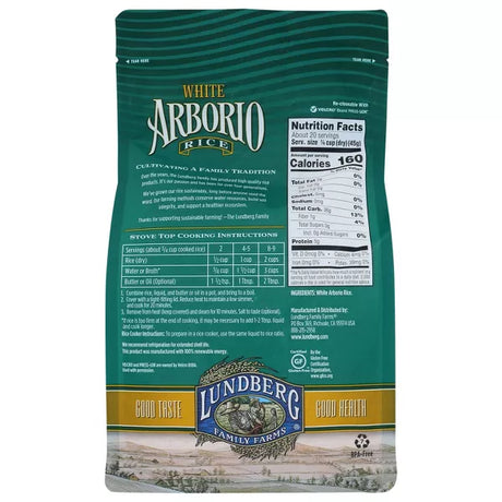 LUNDBERG FAMILY FARMS Rice, Arborio 2 LB