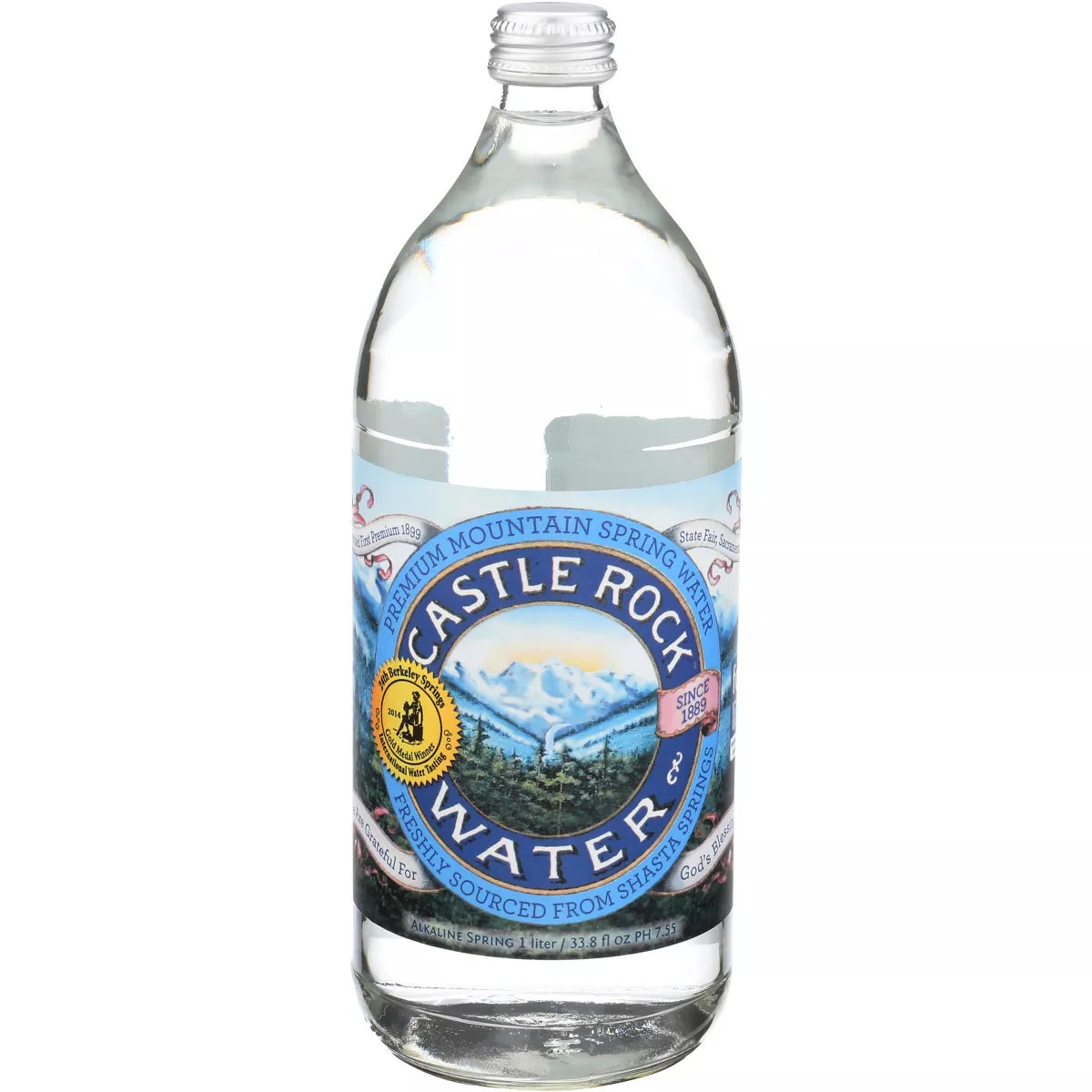 CASTLE ROCK WATER Spring Water 33.8 OZ