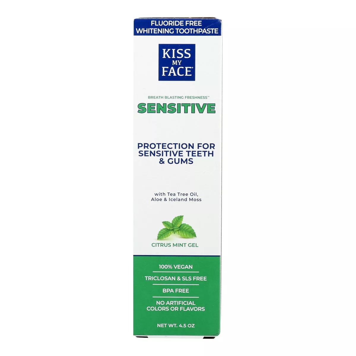 Kiss My Face Fluoride Free Sensitive Toothpaste 4.5 oz