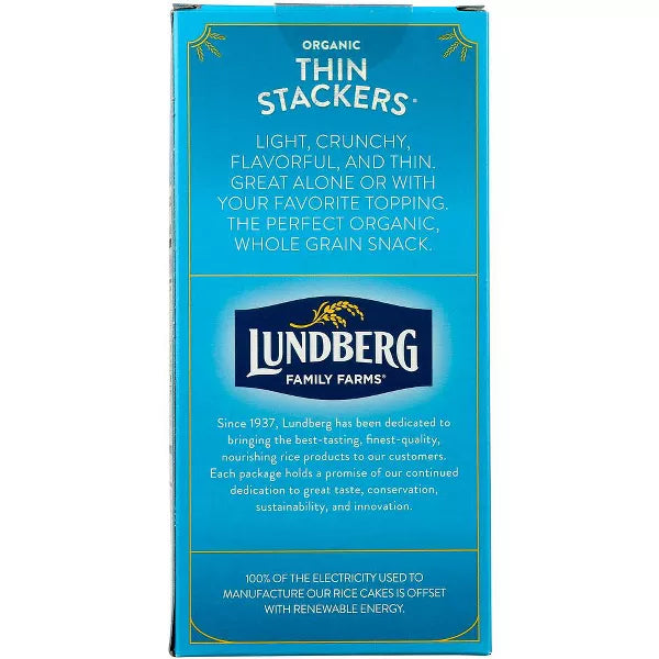 LUNDBERG FAMILY FARMS Thin Stackers, Brown Rice, LS 6/6 OZ