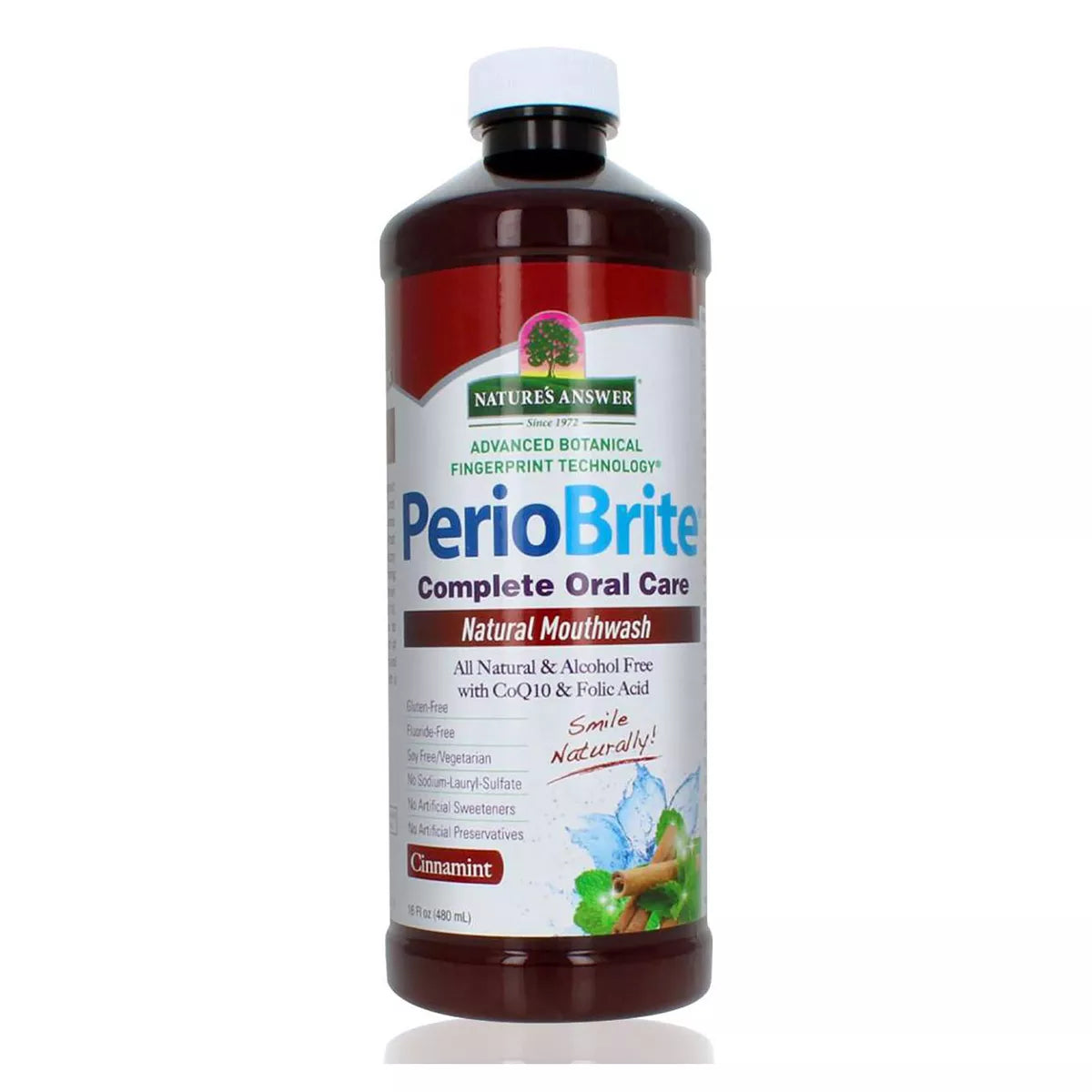 NATURE'S ANSWER PERIOBRITE MOUTHWASH W/ XYLITOL CINNAMON 16OZ