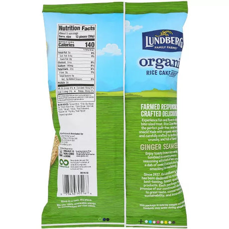 LUNDBERG FAMILY FARMS Ginger Seaweed Mini Rice Cakes 5 OZ