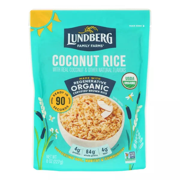 LUNDBERG FAMILY FARMS Coconut Rice Retort 8 OZ