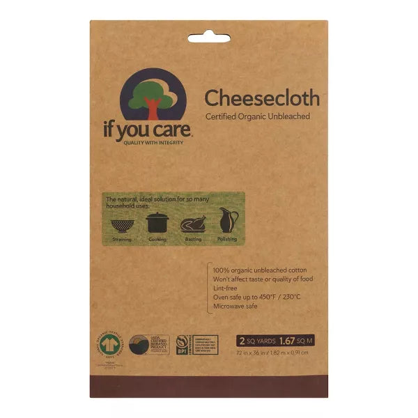 IF YOU CARE Cheesecloth, Unbleached, 2 Sq Yards 2 YD