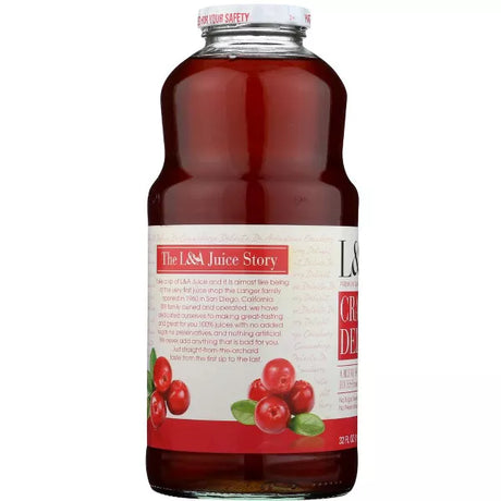 L & A JUICE Cranberry Delight 32 OZ