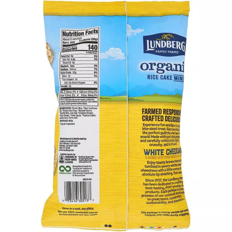 LUNDBERG FAMILY FARMS White Cheddar Mini Rice Cakes 6/5 OZ