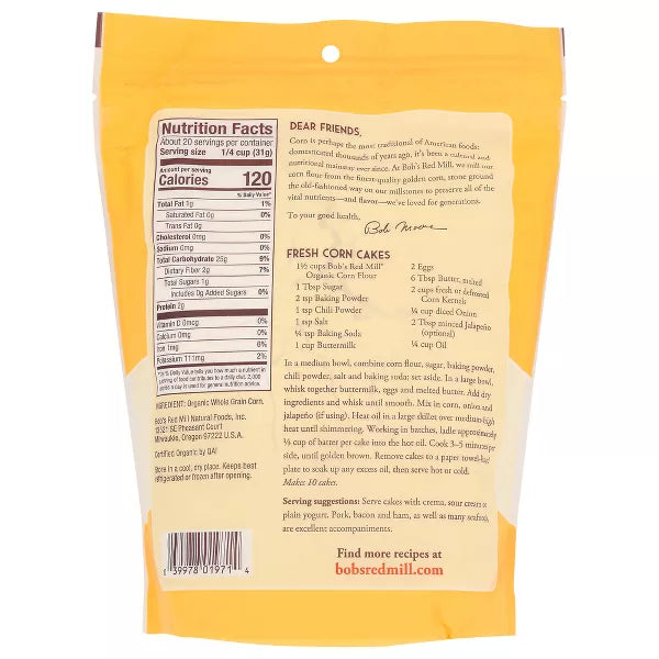 BOB`S RED MILL Corn Flour 22 OZ