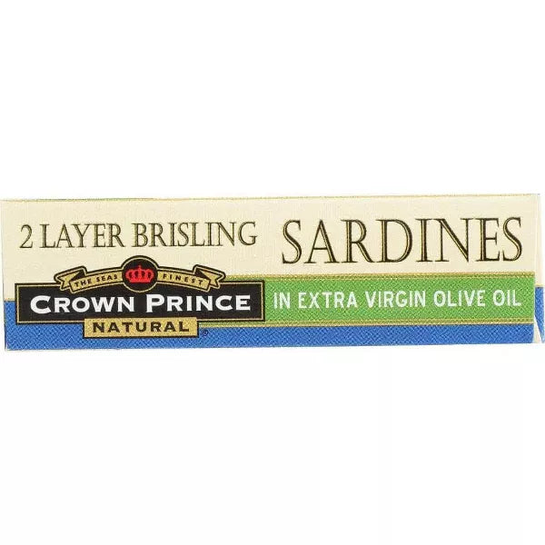 CROWN PRINCE In Olive Oil, Brisling 12/3.75 OZ