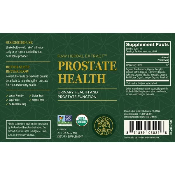 Prostate Health Raw Herbal Extracts