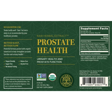 Prostate Health Raw Herbal Extracts